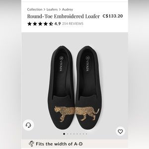 VIVAIA round toe loafers, cheetah. Size 39.5